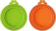 2 Packs Silicone Pet Can Lids, Pet Food Can Lids, Standard Size Food Cans, Covers Most Standard Size Dog and Cat Tops, Dishwasher Safe