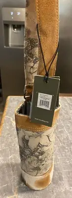 Myra Clique Single Wine Bag Cotton & Leather NWT