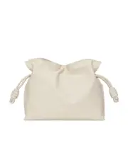 Loewe Flamenco Drawstring Clutch Bag One size sea salt