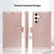 Tough On Samsung Galaxy A54 5G Flip Wallet Leather Case Rose Gold