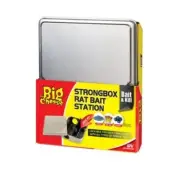 The Big Cheese Strongbox RAT BAIT STATION Strong Metal Finish rats mice mouse