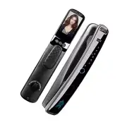 3D Face Recognition Unlock Digital Door Lock With Camera FIngerprint Password,