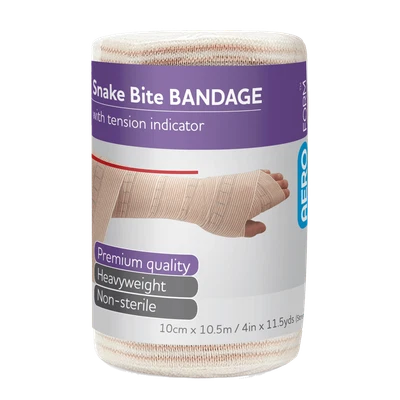 AEROFORM Snake Bite Bandage with Indicator 10cm x 10.5M Wrap/12