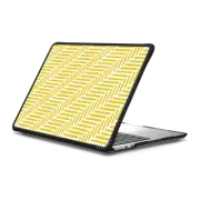 MacBook Air 13-inch (M2 - M4) Impact Case Herringbone 45 Yellow