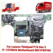 Lenovo Thinkpad P16 Gen 2 I7-13700HX Motherboard 5B21P89700 NEW DEAL 5B21L60015