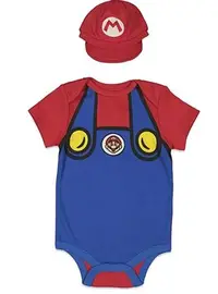 在飛比找Yahoo!奇摩拍賣優惠-預購 Super Mario 瑪莉兄弟 童裝 可愛包屁衣 衣