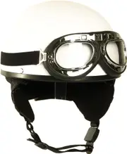 Mil-Tec Oldtimer, half shell helmet , color: Matt-White , size: S
