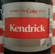 Share A Diet Coke With Kendrick 2018 Limited Edition Coca Cola Bottle