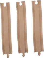 3Pcs Wooden Train Track Accessories Assembled Turning Path for Creative Play and Safe Train Track Model for Developing Imagination and Hand Skills