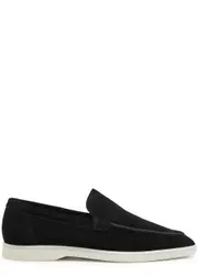 Aurélien Yacht Suede Loafers - Black - 8 8