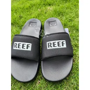 CBF 免運 男款 REEF ONE SLIDE  經典一片式大LOGO拖鞋 黑 CI7076