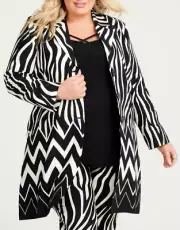TS TAKING SHAPE plus size M / 20 Call of the Wild Linen luxe jacket NWT rrp$280!