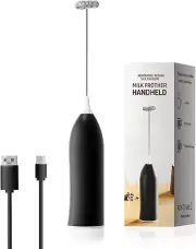 Handheld Coffee Frother,Usb-Rechargeable Hand Frother,Adjustable Handheld Milk F