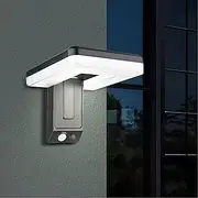 Solar Wall Light with 120 Foldable Head Remote Infrared Sensing 3 Lighting Modes IP65 Waterproof Efficient Solar Panel 1PC