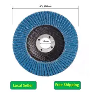 100mm 4" Flap Disc Discs Zirconia Wheels Angle Grinder Metal Sanding 40 60 80
