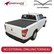 Ssangyong Musso XLV - Long Wheel Base Dual Cab Tonneau Cover - Clip On