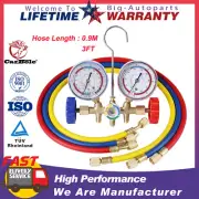 NEW Air Conditioning Manifold Gauges Set A/C Service Diagnostic With 3 FT Hose