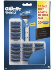 Gillette Mach3 Turbo Replacement Cartridges 20 Count New
