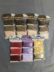 We R Memory Keepers Sew Ribbon Colors 6 Yards Scrapbooking Crafts Pack Of 7