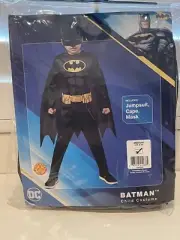 BATMAN Childs Play Dress-up Costume Jumpsuit, Cape & Mask Size Medium 8-10