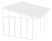 CANOPIA - Side Wall for 4m Feria Patio Covers White Frame