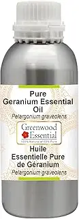 Greenwood Essential Pure Geranium Essential Oil (Pelargonium graveolens) 100% Natural Therapeutic Grade Steam Distilled for Personal Care 300ml (10oz)
