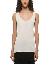 Helmut Lang Twisted Ribbed Tank Top