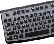 Cover for Logitech K120 & MK120 Ergonomic Desktop USB Wired K Silicone Keyboard