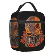 c1010 Horror Halloween Film Thermal Insulated Lunch Bag Trick R Treat Sam Portable Lunch Tote for School Office Multifunction Food Box k1010
