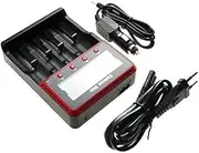 CellEdge Battery Charger Compatible with Battery Charger 17500, 17650, 18350, 18490, 18500, 18650, 25500, 26650, AA, AAA…