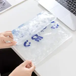 【Dagebeno荷生活】清新透涼升級版凝膠軟冰冰墊 辦公室車內沙發降溫涼感座墊(3入)