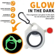 Zip Tie Organizer Cable Glow in Dark Screw Fixing Wire Holder Organizer