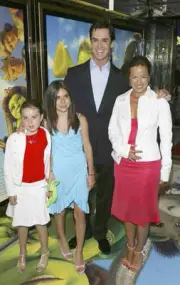 Jade Jagger her daughters and Rupert Everett arrive at the UK Cha- 2004 Photo