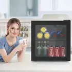 Mini Bar Fridge Glass Door, 36L Beverage Refrigerator Small Fridges for Beer So