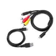 AV A/V TV +USB PC Data Sync Cable Cord Lead For SONY HDR-TD10/v/e Camcorder Cam