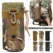 Tactical Water Bottle Pouch Molle System Kettle Bag Camping Hiking Kettle Holder