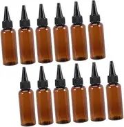 WOFASHPURET 12pcs Refillable Hair Dye Applicator Squeeze Bottles Color Bottles with Precision Tip for Easy Application of Hair Color Oil and Lotion