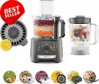 Multipro Compact Food Processor FDP31.360GY, 1.2L Blender & Food Mixer Bowls