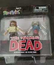 MINIMATES THE WALKING DEAD MAYOR RICK GRIMES BALDING ZOMBIE 2 PAC