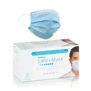 Medicom SafeMask Premier Procedure 3Ply Earloop Mask Blue 50/box