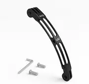 HSU Aluminum Alloy Curved Extension Arm (5.3”) Metal Pole Mount Helmet Stick Extension Arm Mount for GoPro Hero 13/12/11/10/9/8/7/6 Black, DJI Osmo Action 4/3 and More Action Cameras (Black)