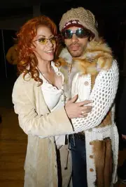 Sheila Eand Lenny Kravitz backstage at the My VH-1 Music Awards 20- Old Photo 1