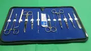 NEW 22 PCS MEDICAL STUDENT DISSECTING DISSECTION KIT WITH SCALPEL BLADES #11
