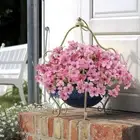 Green Plant Artificial Spring Grass Flower 5 Forks Aquatic Plant Home Decor