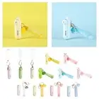 Keychain Fan Personal Fan Portable Mini Fan with Light with 3 Speeds USB Small
