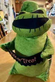 Disney Tim Burton 18" The Nightmare Before Christmas Oogie Boogie Plush Greeter