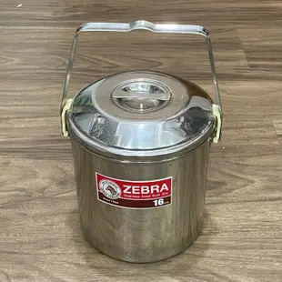 ZEBRA 斑馬牌 304不鏽鋼新型提鍋 16CM  3L餐盒 飯盒 湯鍋 保鮮盒/廚房