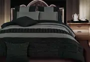 Weave Pintuck Luxton Black Grey Quilt Cover Set /optionals ( Queen / King / Super King / Double Options)