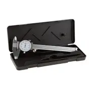 Dial Caliper- Stainless Steel and Shock Proof Tool With Plastic Carry Case, 0-