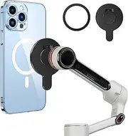 Aerbeis Magnet Clamp Adapter for Insta360 Flow 2 Pro, Magnetic Mount Clip for Insta 360 Flow pro 2, Smartphone Gimbal Expansion Insta 360 Clamp Stabilizer Accessories